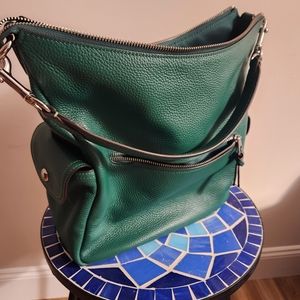 Large Coach Shoulder Bag in Green